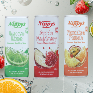 250ml Flavoured Sparkling Water Cans