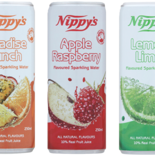 250ml Flavoured Sparkling Water Cans